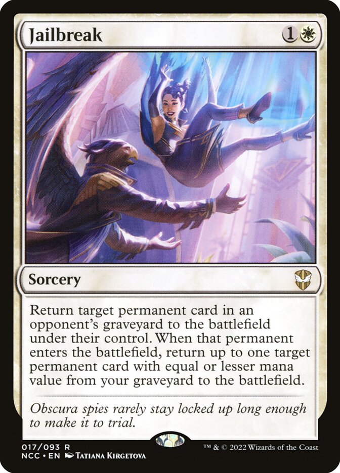 Jailbreak NCC-17 New Capenna Commander Magic card