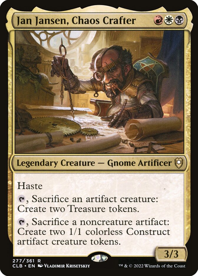 Jan Jansen, Chaos Crafter CLB-277 Commander Legends: Battle for Baldur's Gate Magic card
