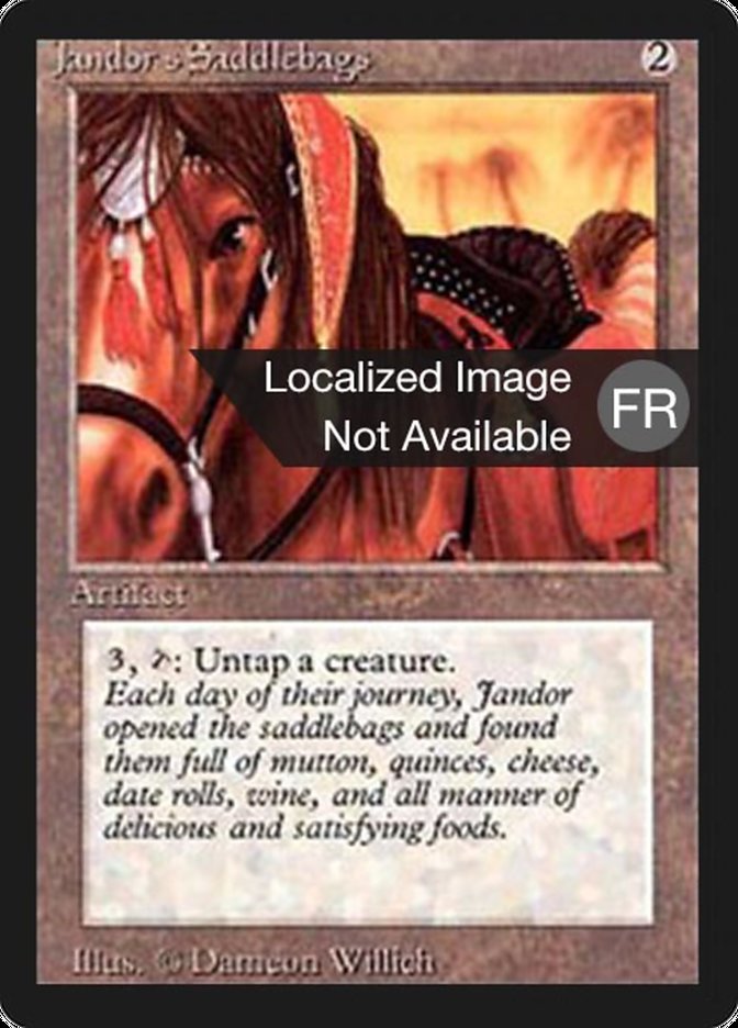Jandor's Saddlebags FBB-257 Foreign Black Border Magic card