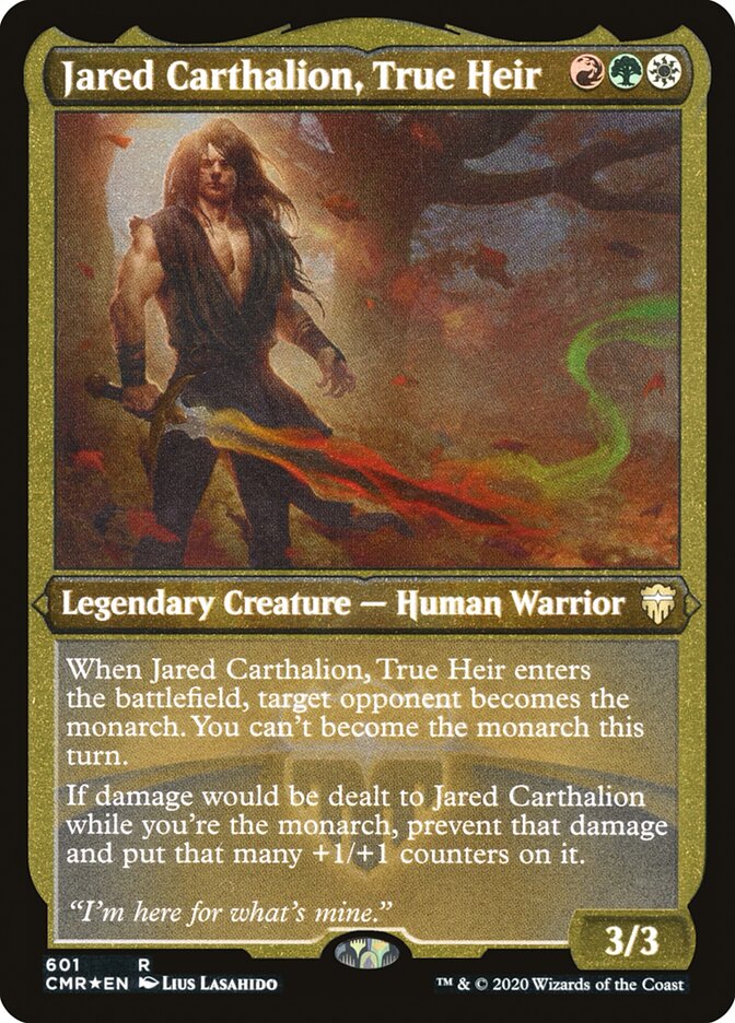 Jared Carthalion, True Heir CMR-601 Commander Legends Magic card