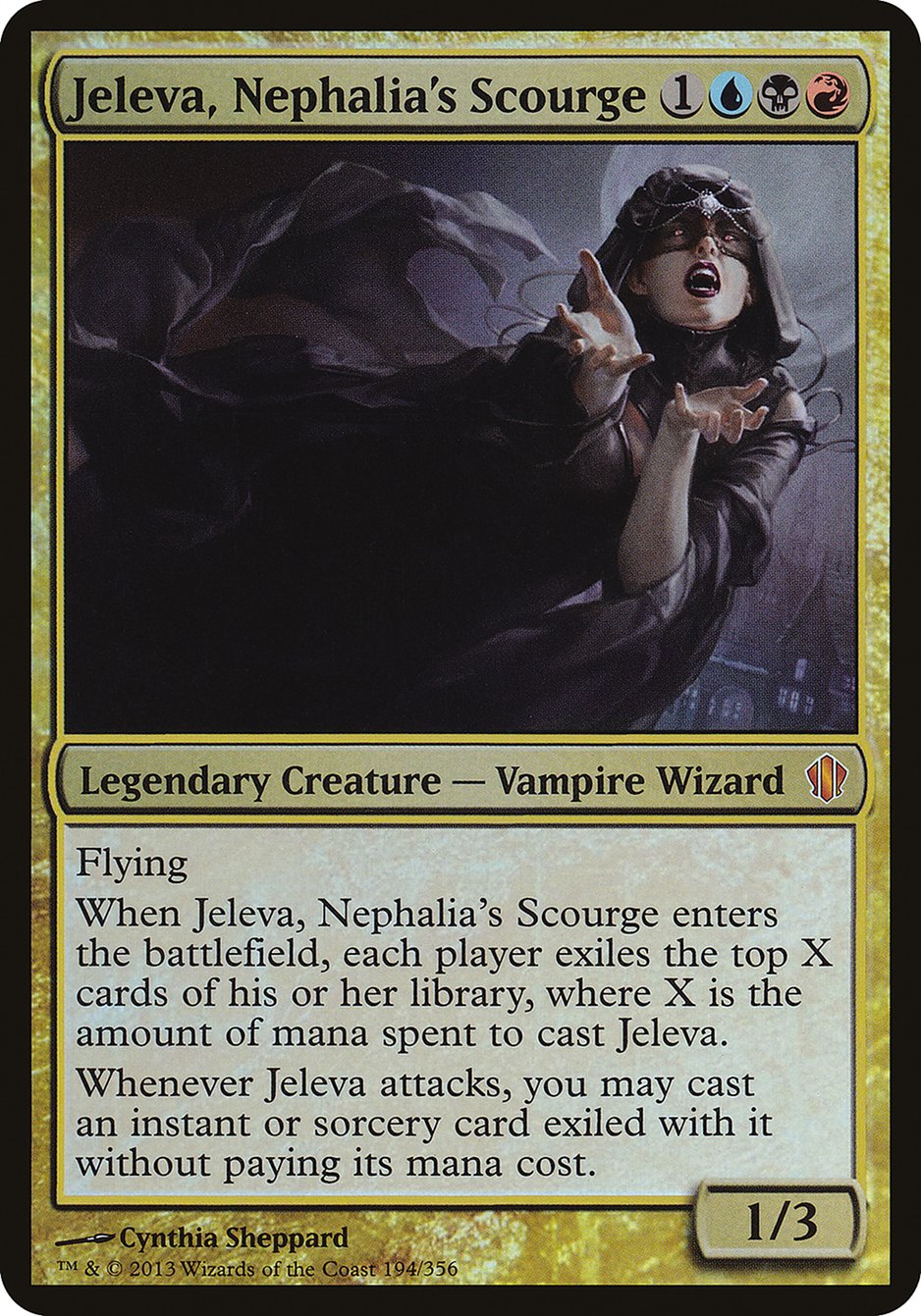 Jeleva, Nephalia's Scourge OC13-194 Commander 2013 Oversized Magic card