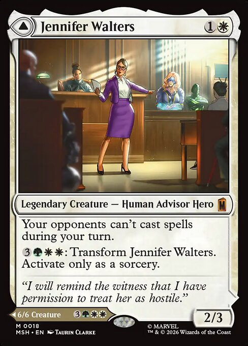 Jennifer Walters // The Sensational She-Hulk MSH-18 Marvel Super Heroes Magic card