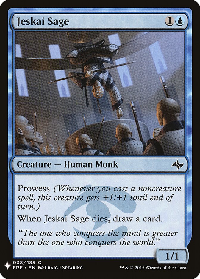 Jeskai Sage PLST-FRF-38 The List Magic card