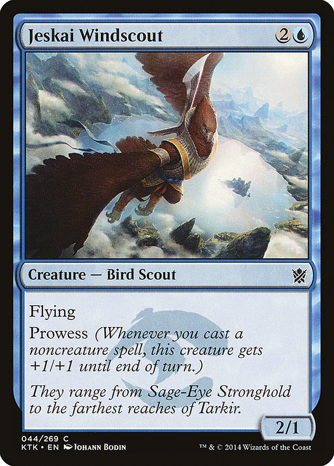 Jeskai Windscout KTK-44 Khans of Tarkir Magic card
