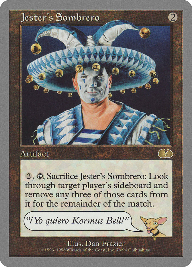 Jester's Sombrero UGL-76 Unglued Magic card