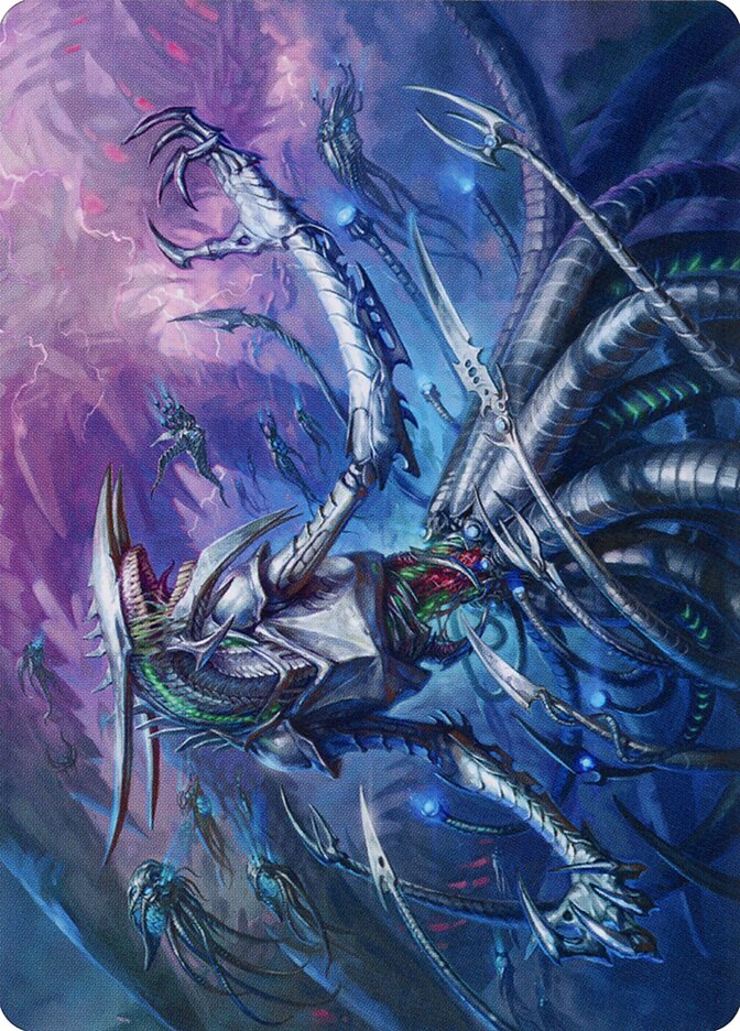 Jin-Gitaxias // Jin-Gitaxias AMOM-13 March of the Machine Art Series Magic card