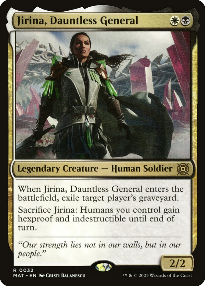 Jirina, Dauntless General MAT-32 March of the Machine: The Aftermath Magic card