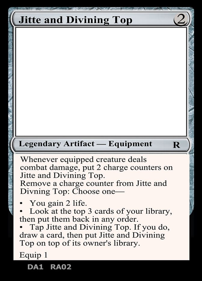 Jitte and Divining Top UNK-RA02C Unknown Event Magic card