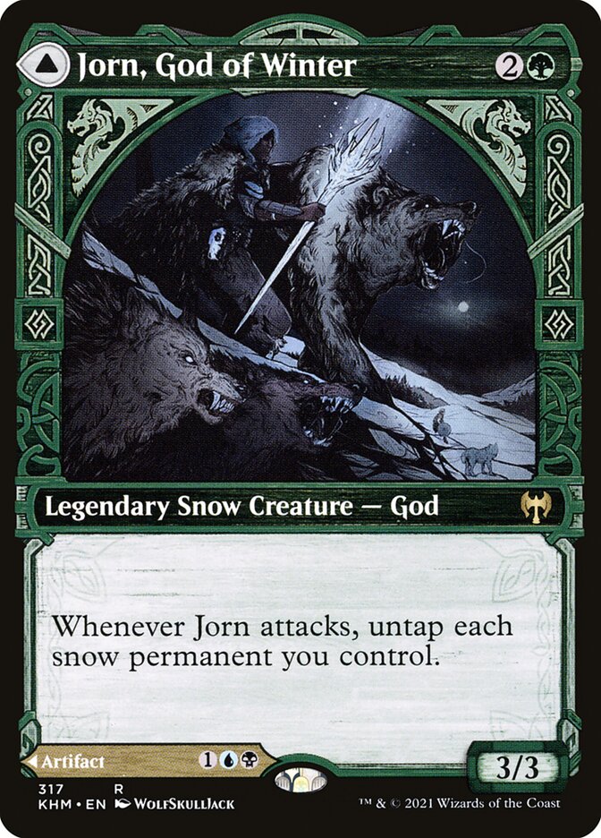 Jorn, God of Winter // Kaldring, the Rimestaff KHM-317 Kaldheim Magic card