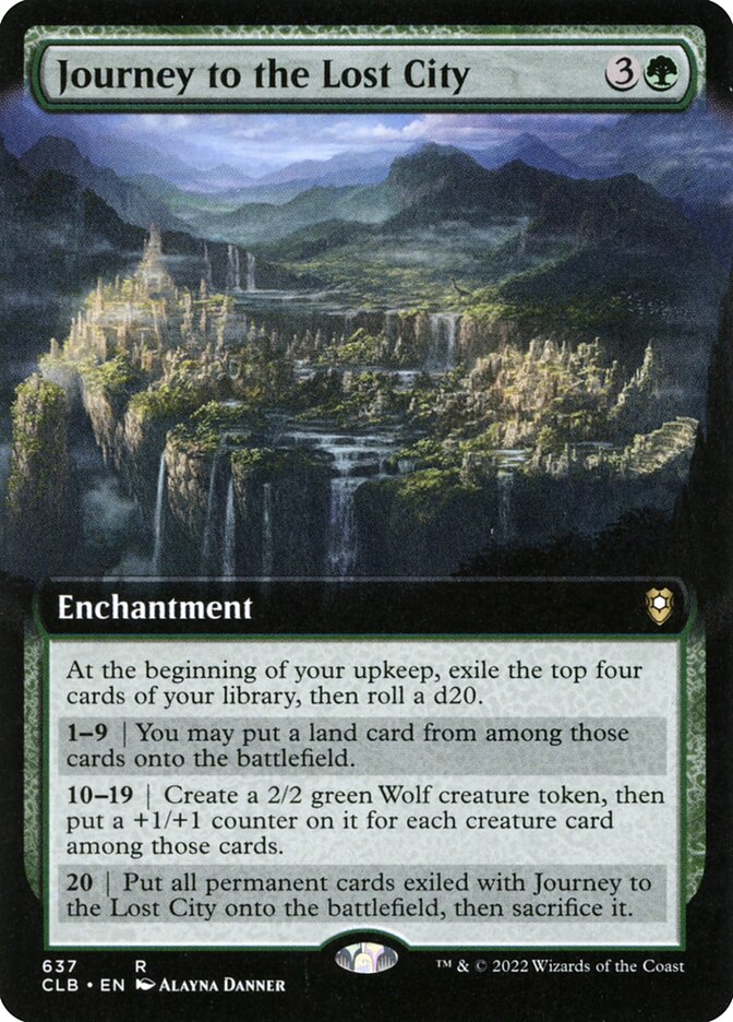 Journey to the Lost City CLB-637 Commander Legends: Battle for Baldur's Gate Magic card