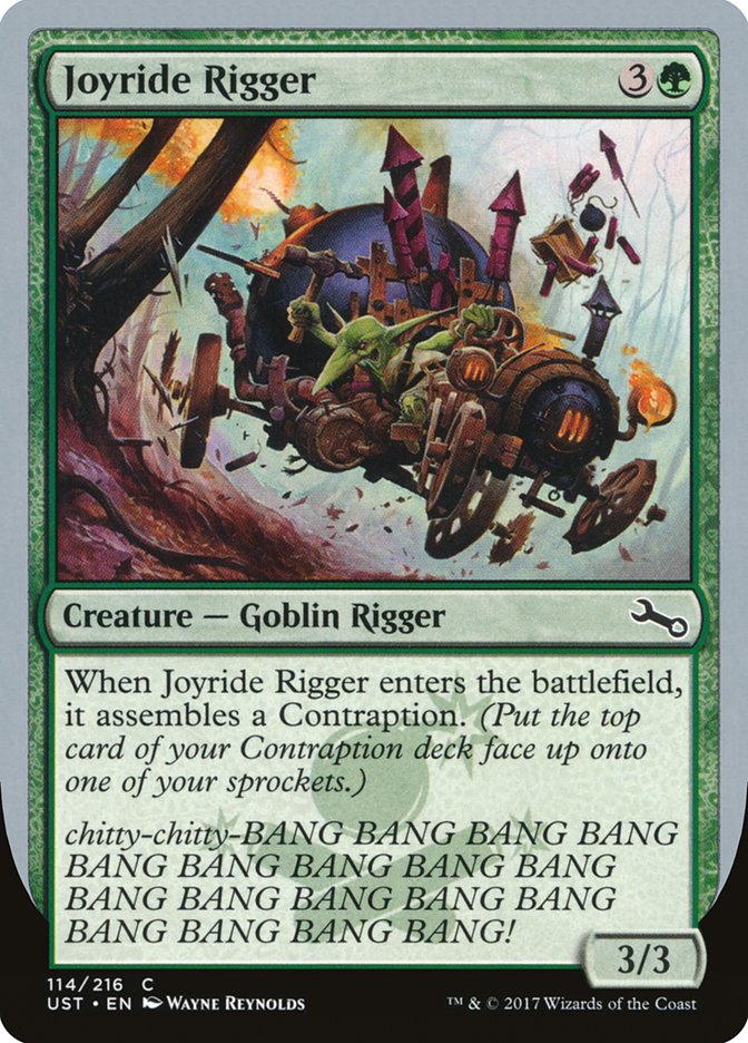 Joyride Rigger UST-114 Unstable Magic card