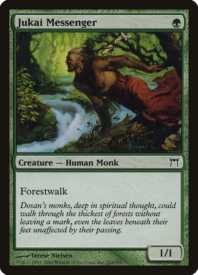 Jukai Messenger CHK-218 Champions of Kamigawa Magic card