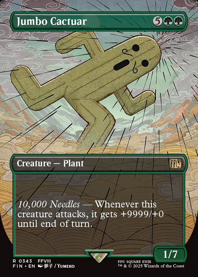 Jumbo Cactuar FIN-343 Final Fantasy Magic card