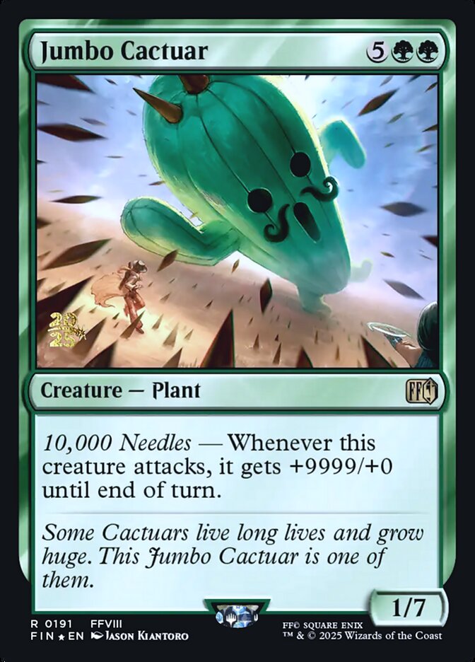 Jumbo Cactuar PFIN-191S Final Fantasy Promos Magic card