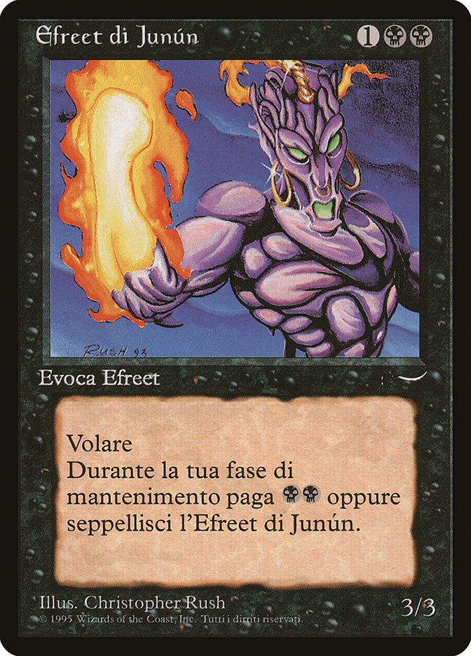 Junún Efreet RIN-55 Rinascimento Magic card