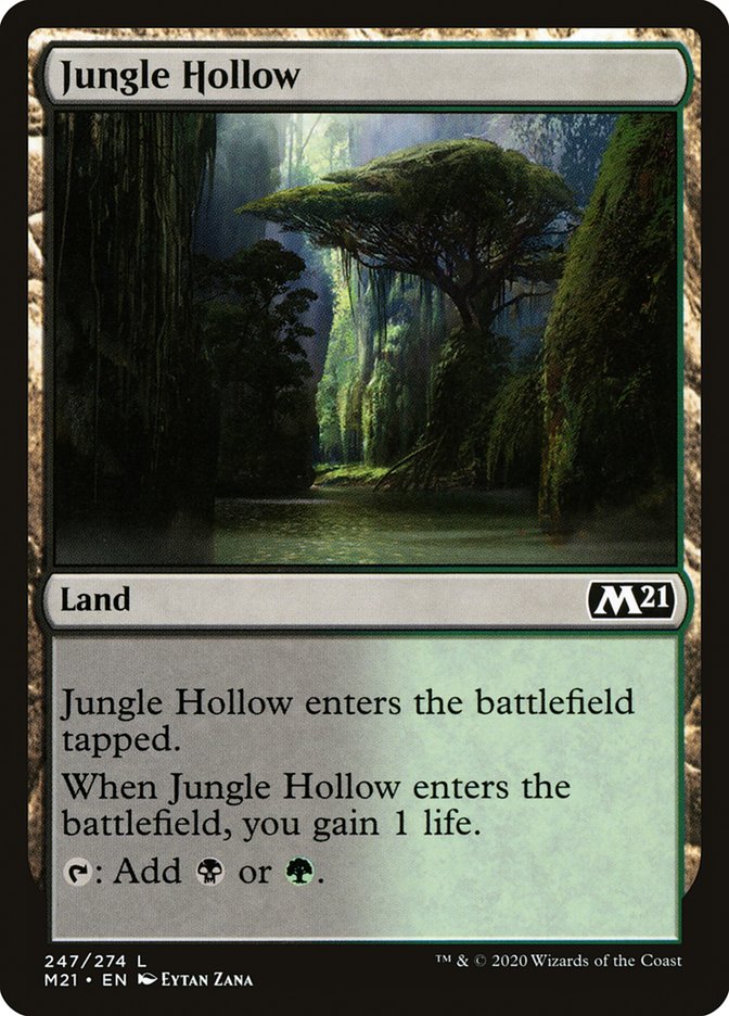 Jungle Hollow M21-247 Core Set 2021 Magic card