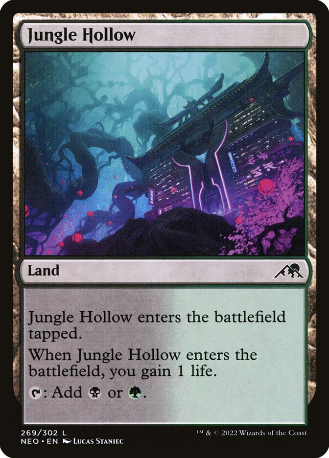 Jungle Hollow NEO-269 Kamigawa: Neon Dynasty Magic card