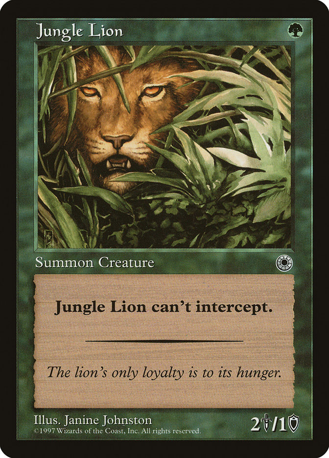 Jungle Lion POR-171 Portal Magic card