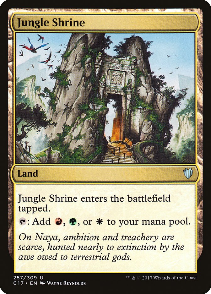 Jungle Shrine C17-257 Commander 2017 Magic card