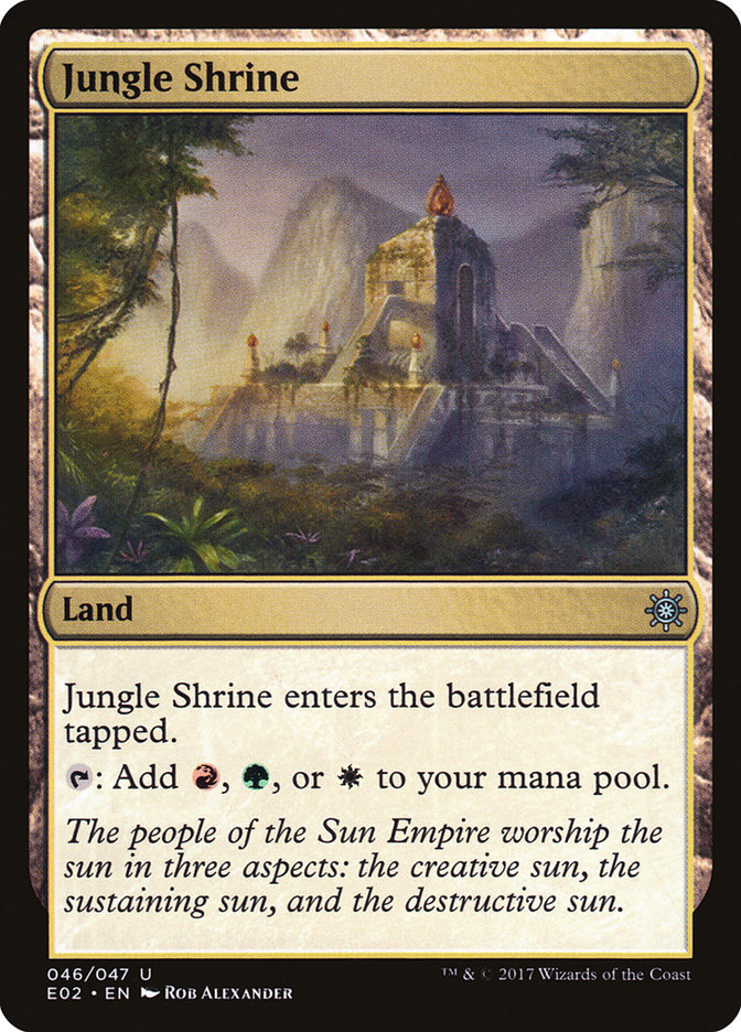 Jungle Shrine E02-46 Explorers of Ixalan Magic card