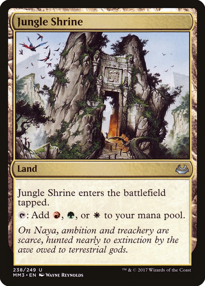 Jungle Shrine MM3-238 Modern Masters 2017 Magic card