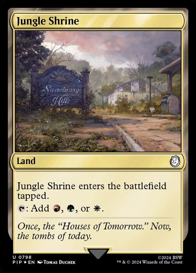 Jungle Shrine PIP-798 Fallout Magic card