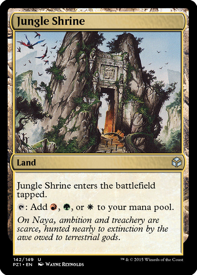 Jungle Shrine PZ1-142 Legendary Cube Prize Pack Magic card