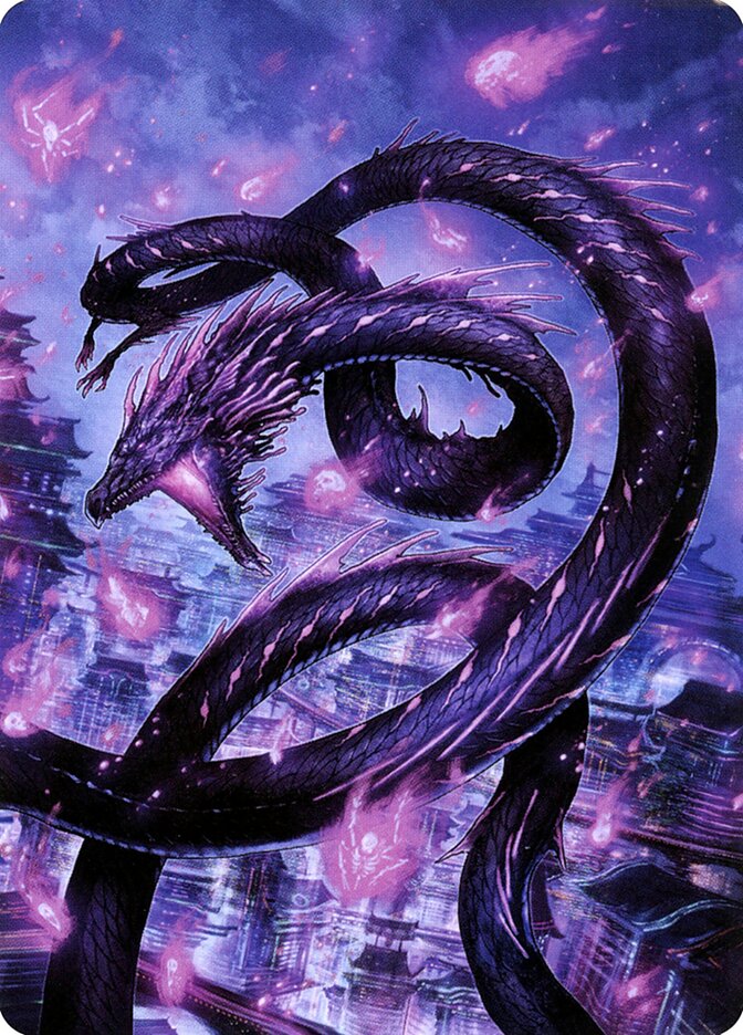 Junji, the Midnight Sky // Junji, the Midnight Sky ANEO-58 Neon Dynasty Art Series Magic card