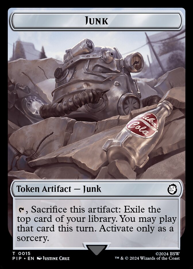 Junk TPIP-15 Fallout Tokens Magic card