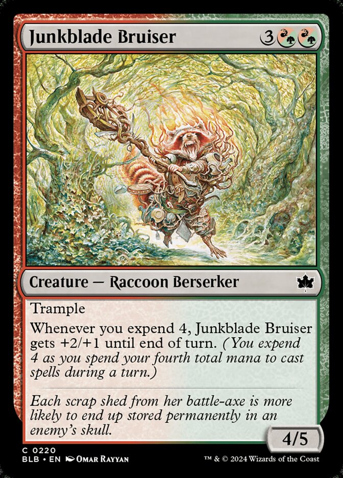 Junkblade Bruiser BLB-220 Bloomburrow Magic card