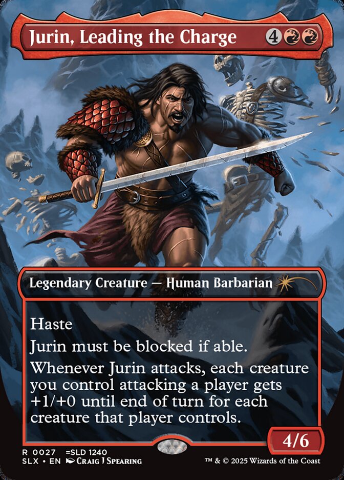 Jurin, Leading the Charge SLX-27 Universes Within Magic card