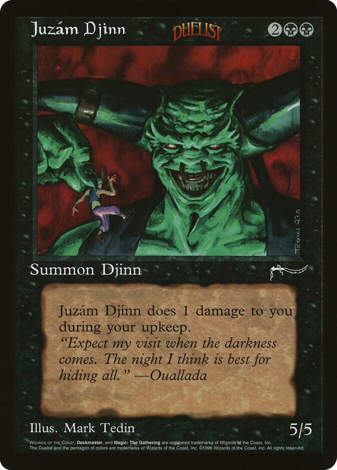 Juzám Djinn O90P-3 Oversized 90's Promos Magic card