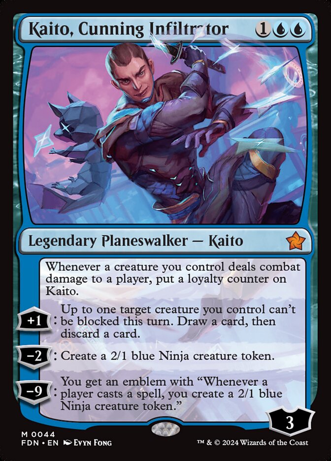 Kaito, Cunning Infiltrator FDN-44 Foundations Magic card