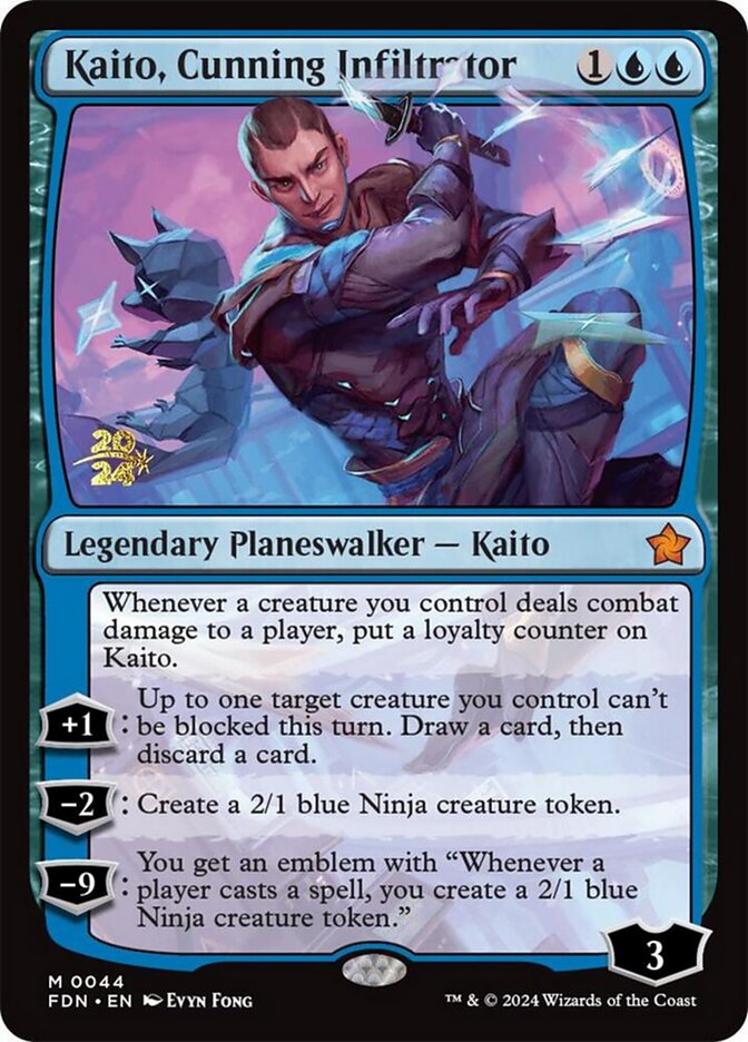 Kaito, Cunning Infiltrator PFDN-44S Foundations Promos Magic card
