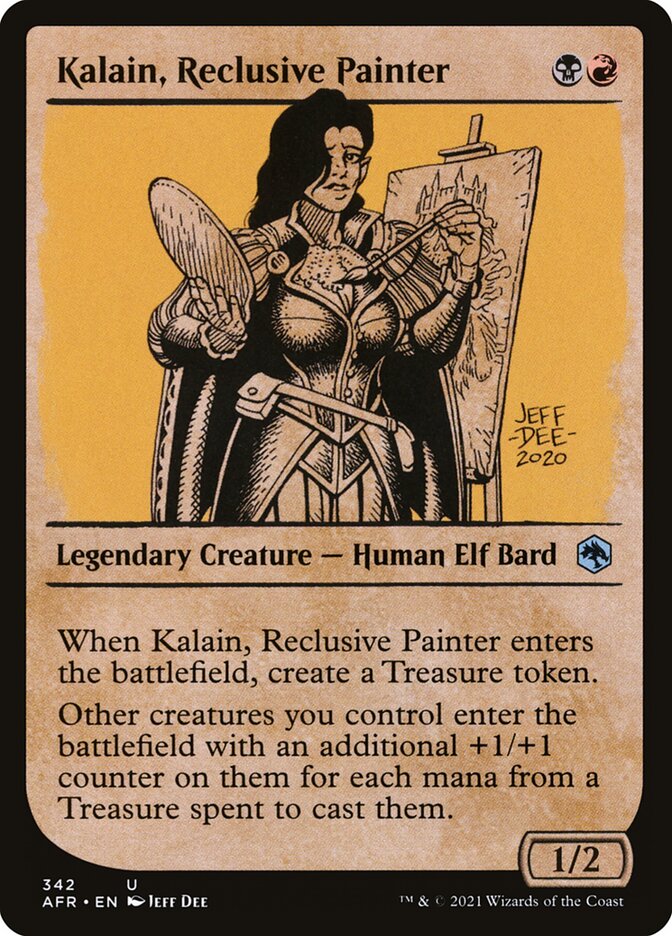 Kalain, Reclusive Painter AFR-342 Adventures in the Forgotten Realms Magic card