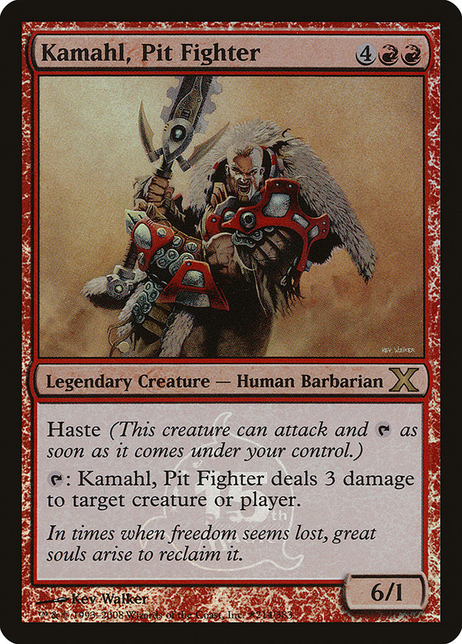 Kamahl, Pit Fighter P15A-2 15th Anniversary Cards Magic card