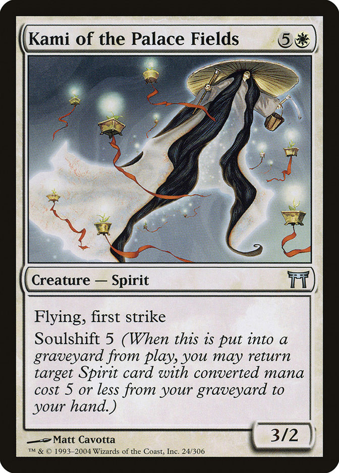 Kami of the Palace Fields CHK-24 Champions of Kamigawa Magic card