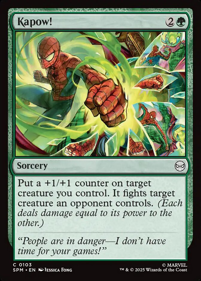 Kapow! SPM-103 Marvel's Spider-Man Magic card