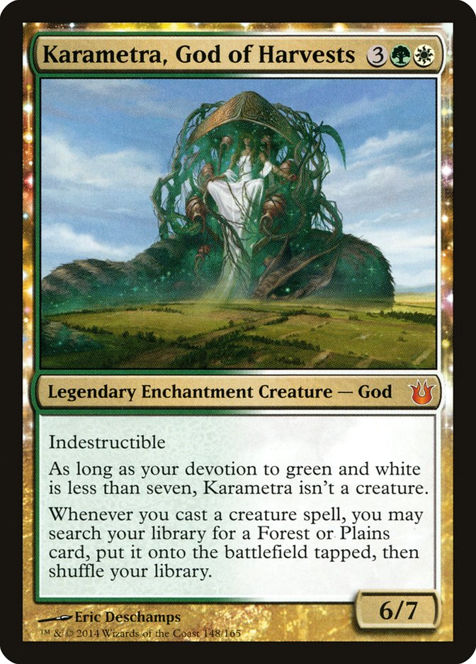 Karametra, God of Harvests BNG-148 Born of the Gods Magic card