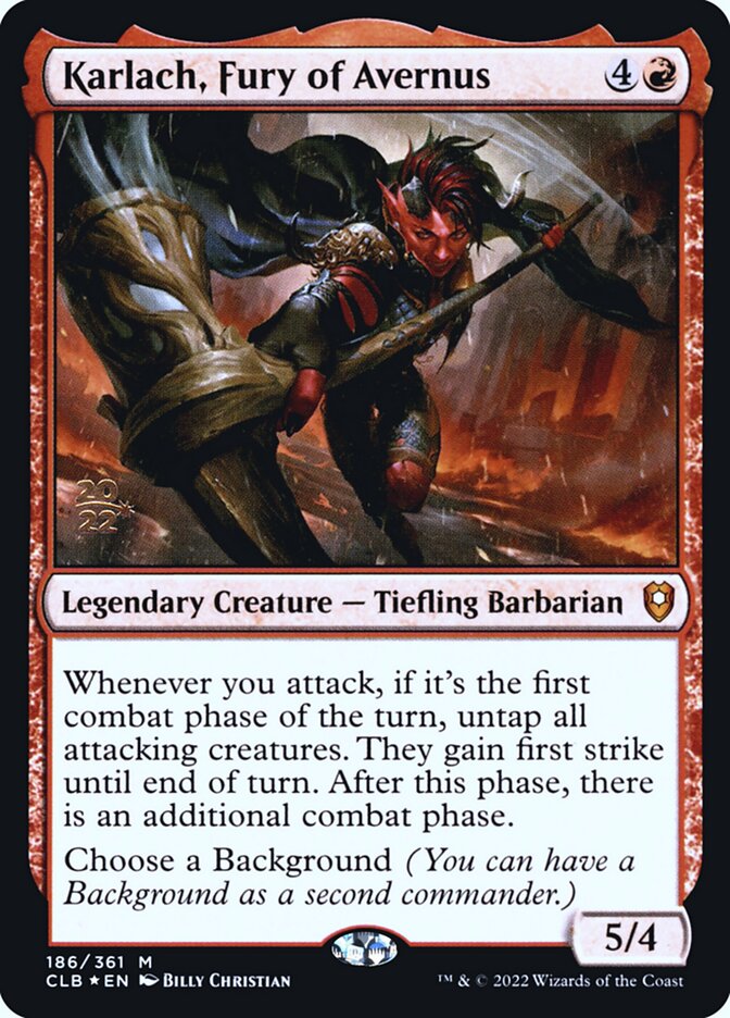 Karlach, Fury of Avernus PCLB-186S Battle for Baldur's Gate Promos Magic card