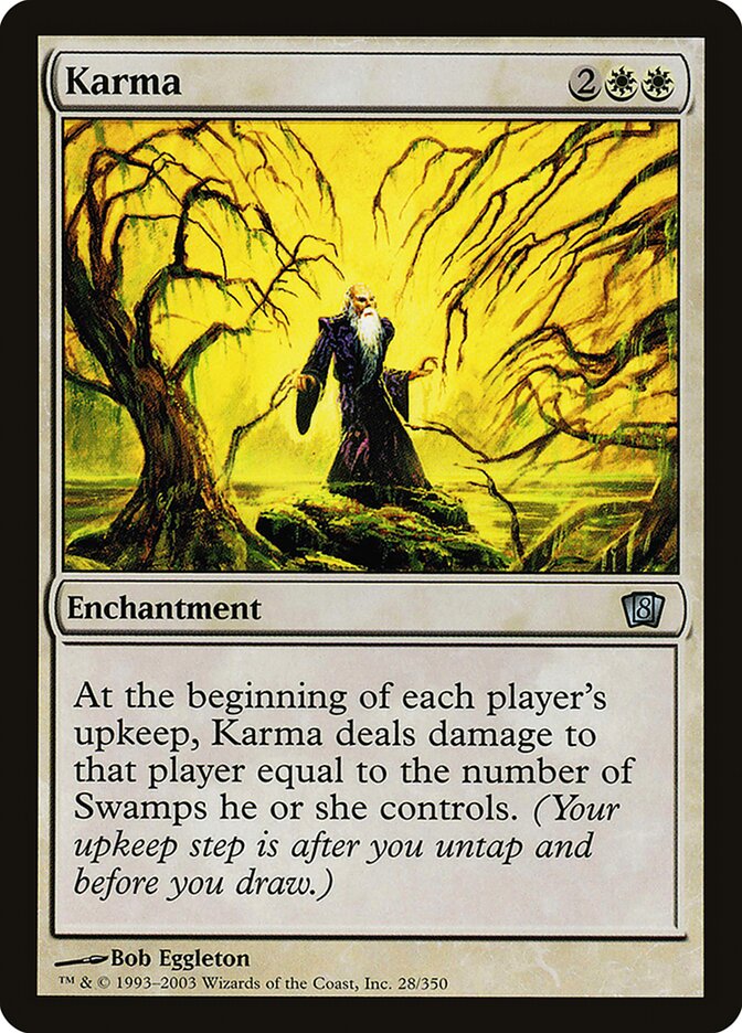 Karma 8ED-28STAR Eighth Edition Magic card