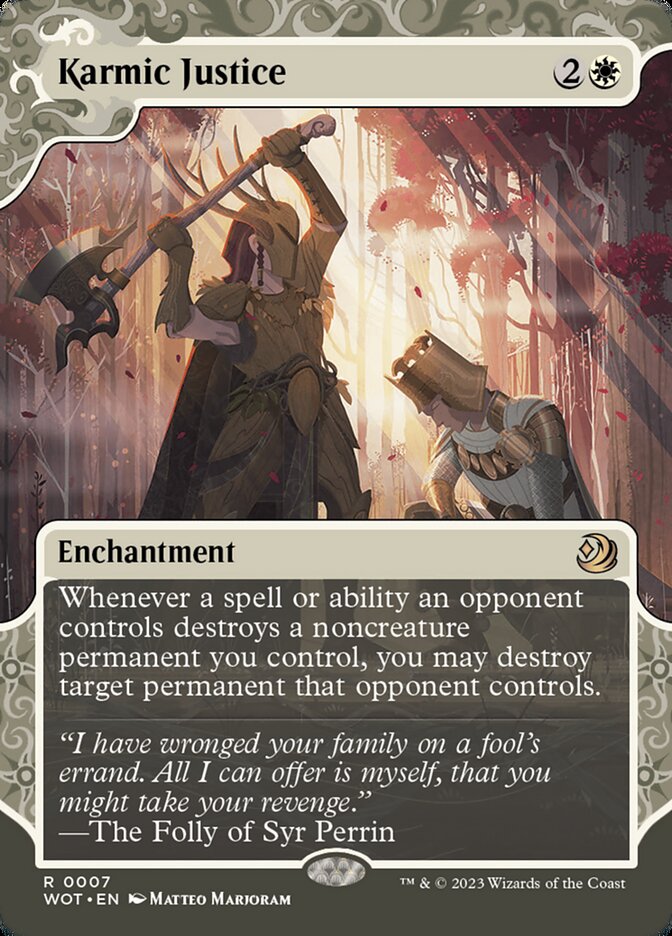Karmic Justice WOT-7 Wilds of Eldraine: Enchanting Tales Magic card