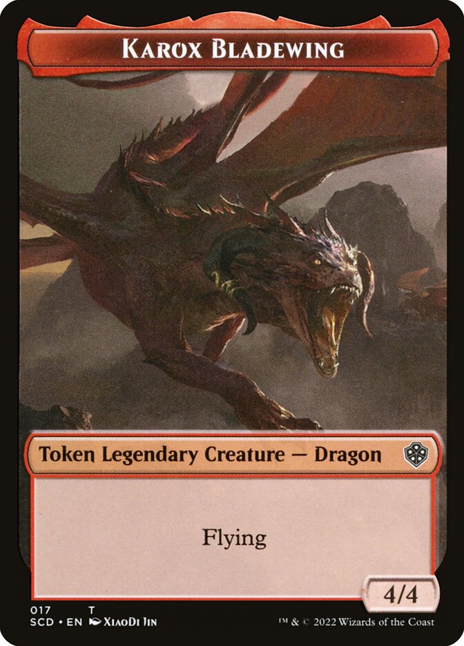 Karox Bladewing TSCD-17 Starter Commander Deck Tokens Magic card