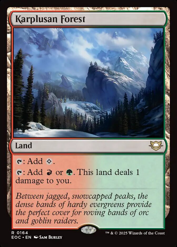 Karplusan Forest EOC-164 Edge of Eternities Commander Magic card