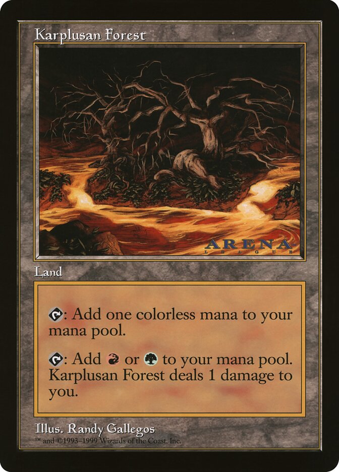 Karplusan Forest OLEP-68 Oversized League Prizes Magic card