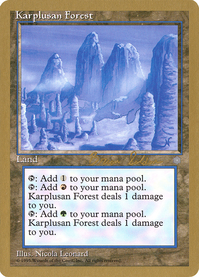 Karplusan Forest WC98-BS356 World Championship Decks 1998 Magic card