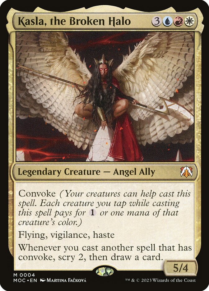 Kasla, the Broken Halo MOC-4 March of the Machine Commander Magic card