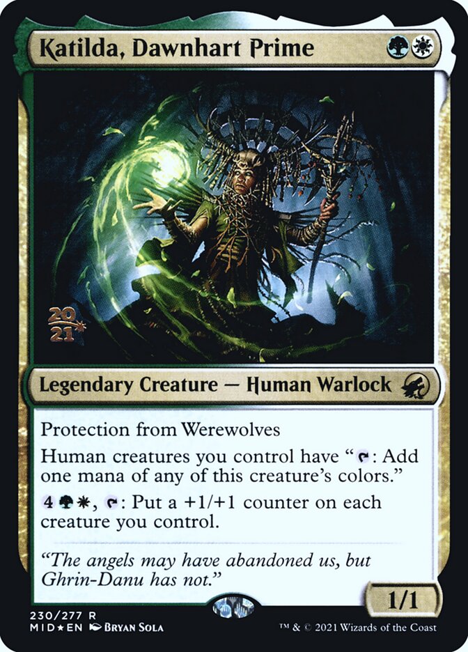 Katilda, Dawnhart Prime PMID-230S Innistrad: Midnight Hunt Promos Magic card