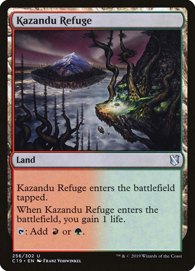 Kazandu Refuge C19-256 Commander 2019 Magic card