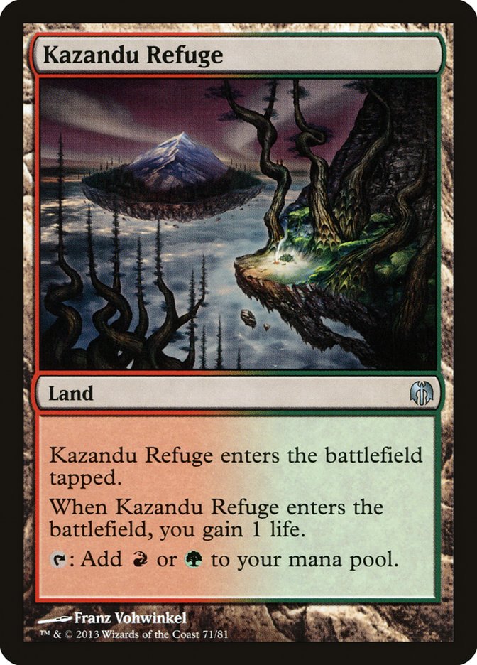 Kazandu Refuge DDL-71 Duel Decks: Heroes vs. Monsters Magic card